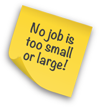 No job is too small or large!